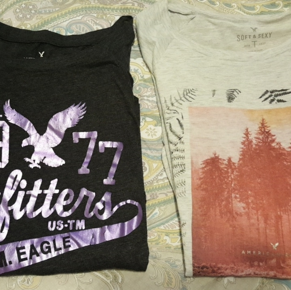 American EAGLE Longsleeve Shirt Bundle M